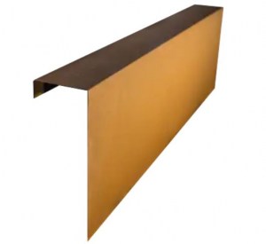 Corten 1500x450x120mm Overzetstuk  Hoek A. van Elk BV